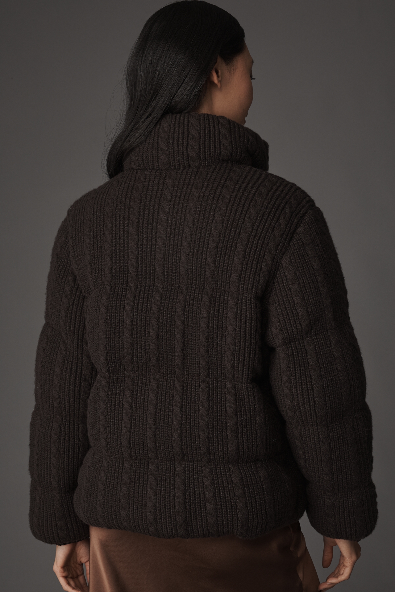 NVLT Sweater Knit Puffer Jacket