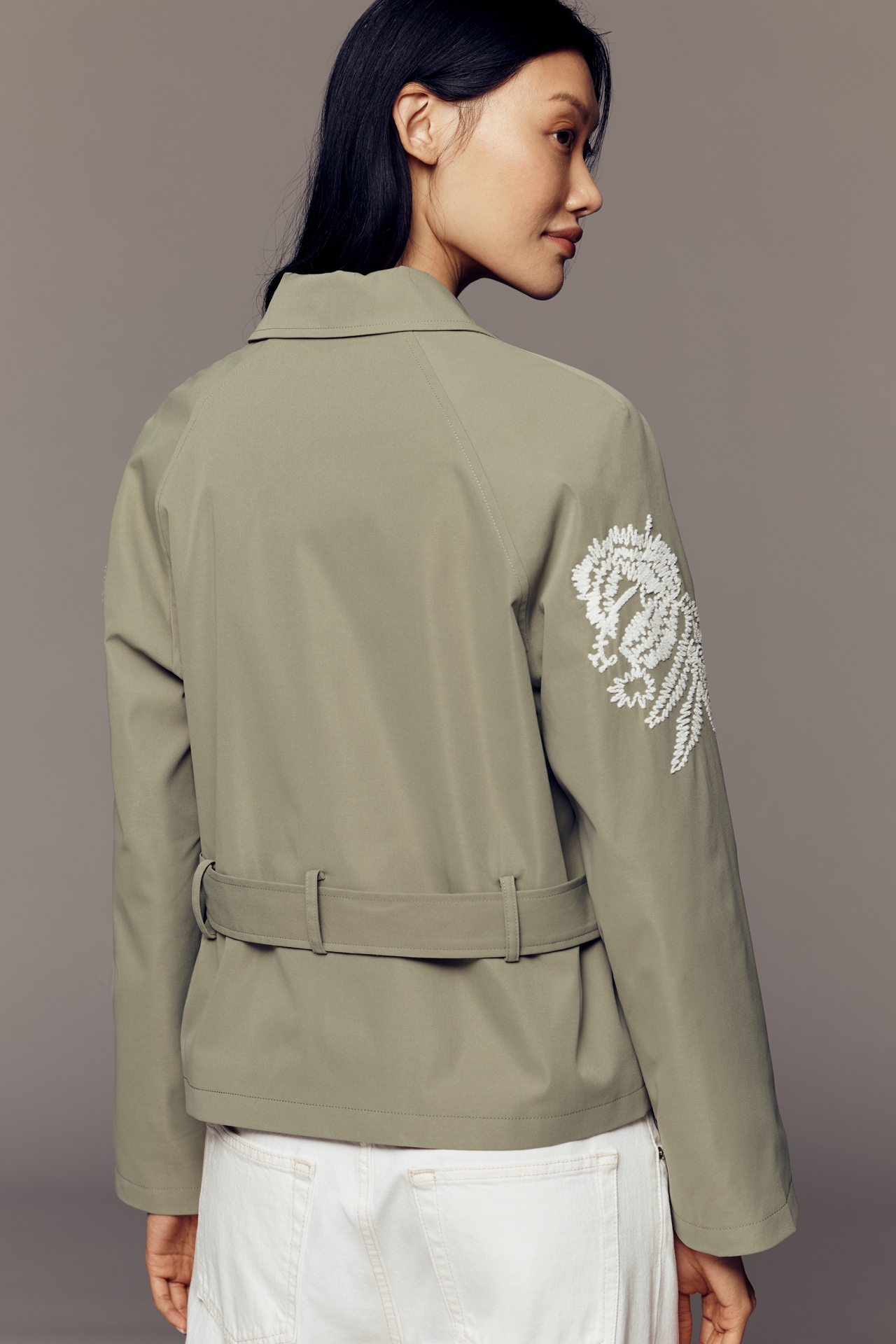 NVLT Crop Embroidered Jacket