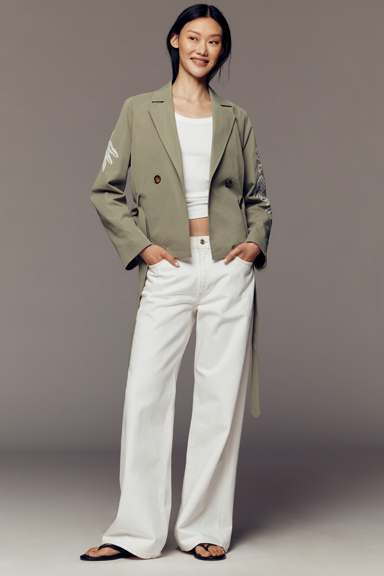 NVLT Crop Embroidered Jacket