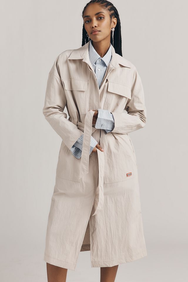 Hunter Patti Belted Utility Trench Coat | Anthropologie