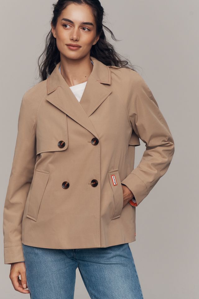 Hunter Tina Striped Double-Breasted Trench Coat #4