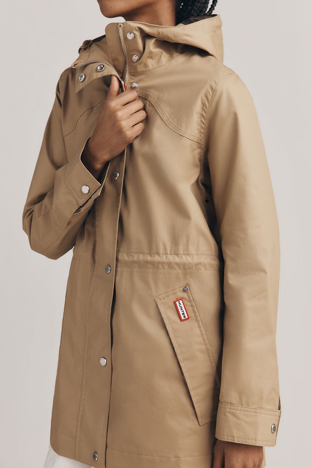 Hunter Adela Cinched-Waist Hooded Rain Coat #3