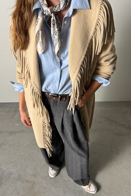 NVLT Eyelash Wrap Coatigan Sweater