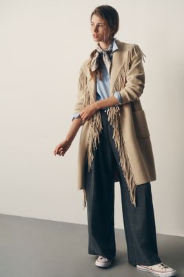 NVLT Eyelash Wrap Coatigan Sweater