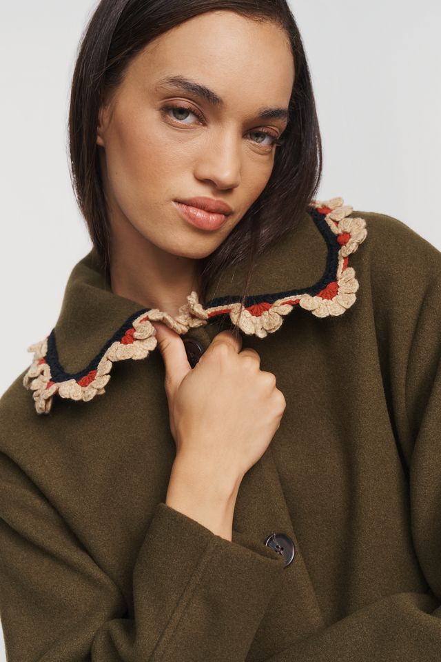 NVLT Carina Scalloped Cropped Coat #1