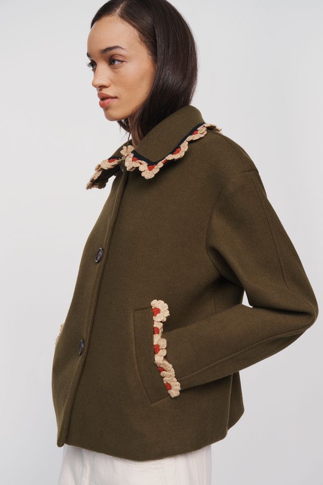NVLT Carina Scalloped Cropped Coat #2
