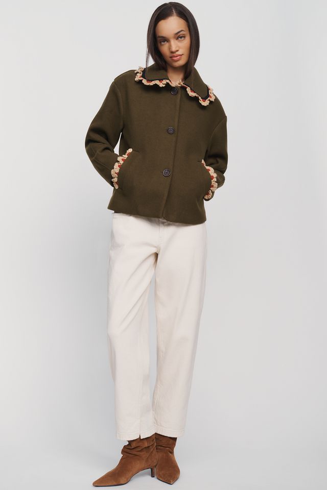 NVLT Carina Scalloped Cropped Coat #3
