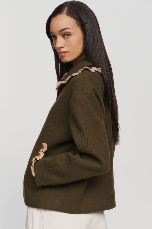 NVLT Carina Scalloped Cropped Coat #4