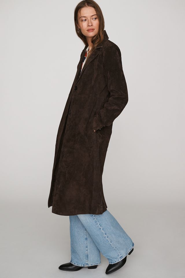 NVLT Rachael Suede Longline Coat #3