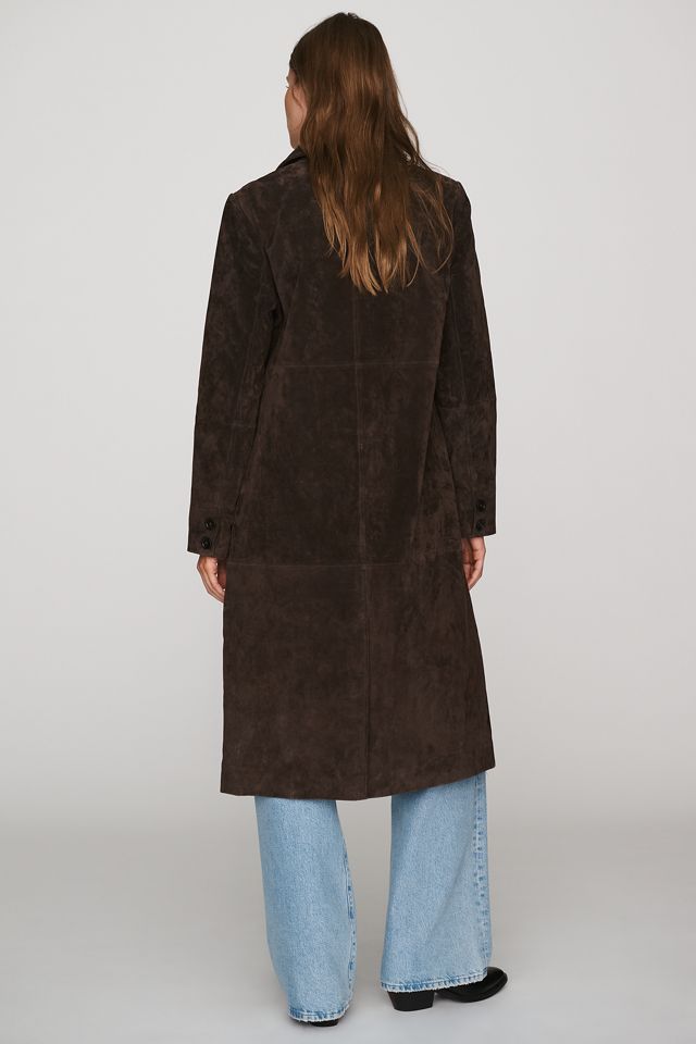 NVLT Rachael Suede Longline Coat #5