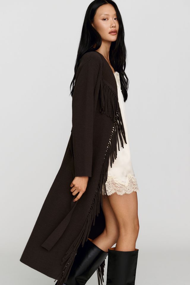 NVLT Fringe Belted Coatigan #1