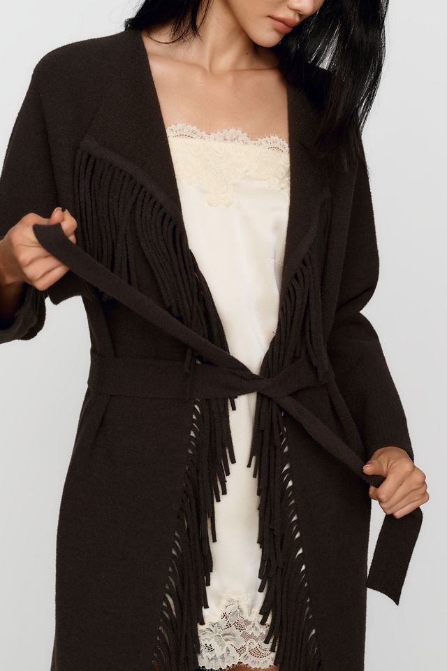NVLT Fringe Belted Coatigan #3