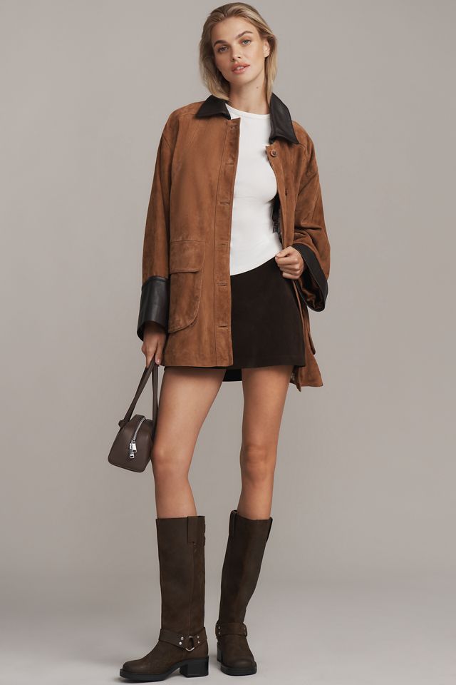 Pilcro Adelaide Suede Barn Jacket #3