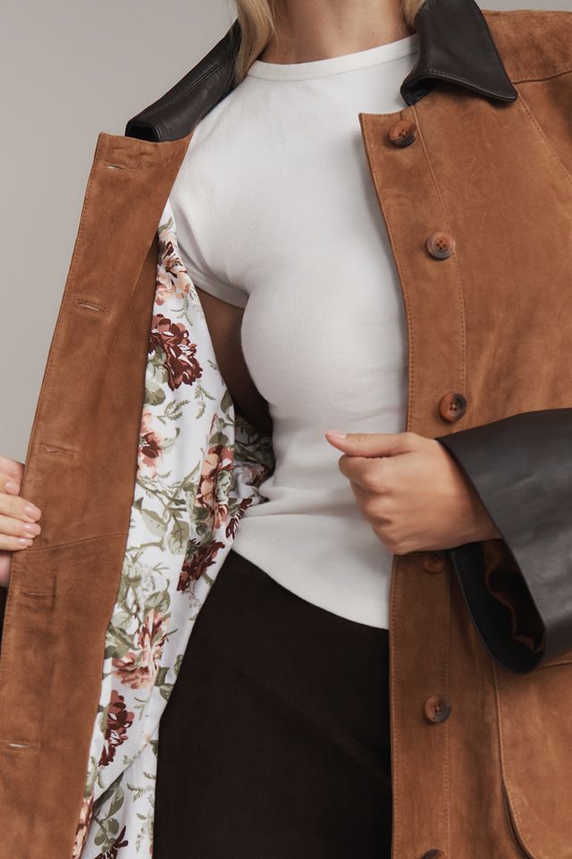 Pilcro Adelaide Suede Barn Jacket #4