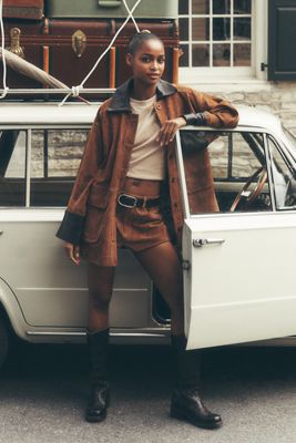 Pilcro Adelaide Suede Barn Jacket