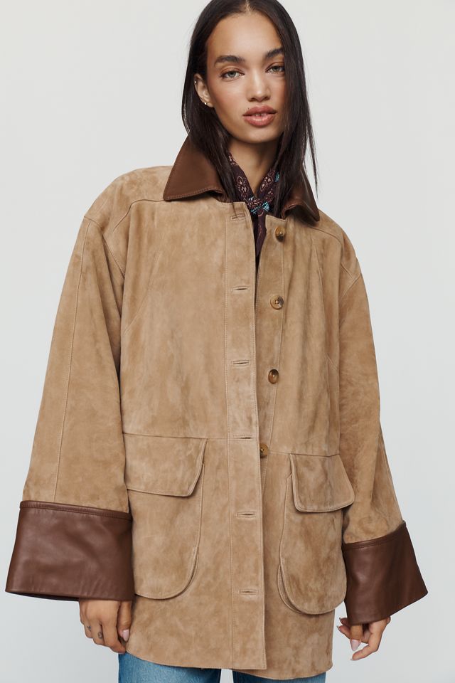Pilcro Adelaide Suede Barn Jacket #3