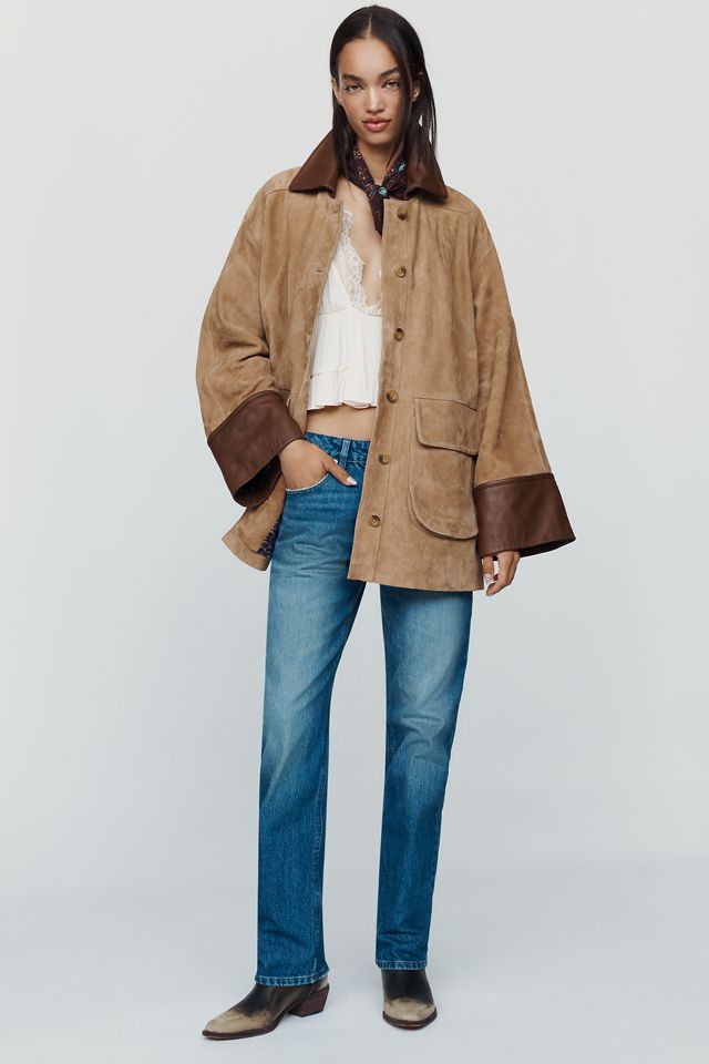 Pilcro Adelaide Suede Barn Jacket #4
