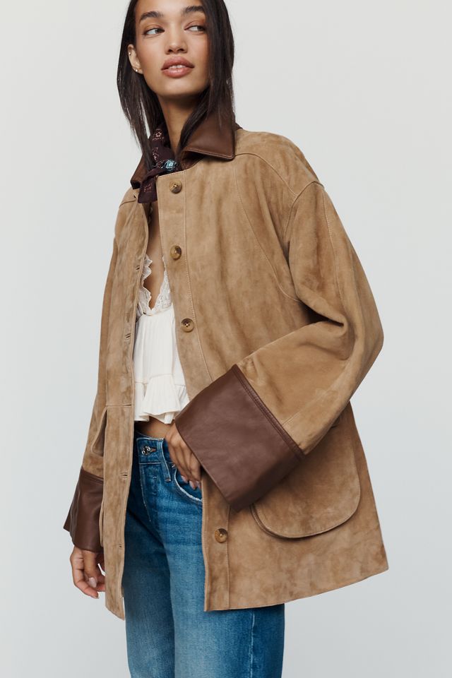 Pilcro Adelaide Suede Barn Jacket #1