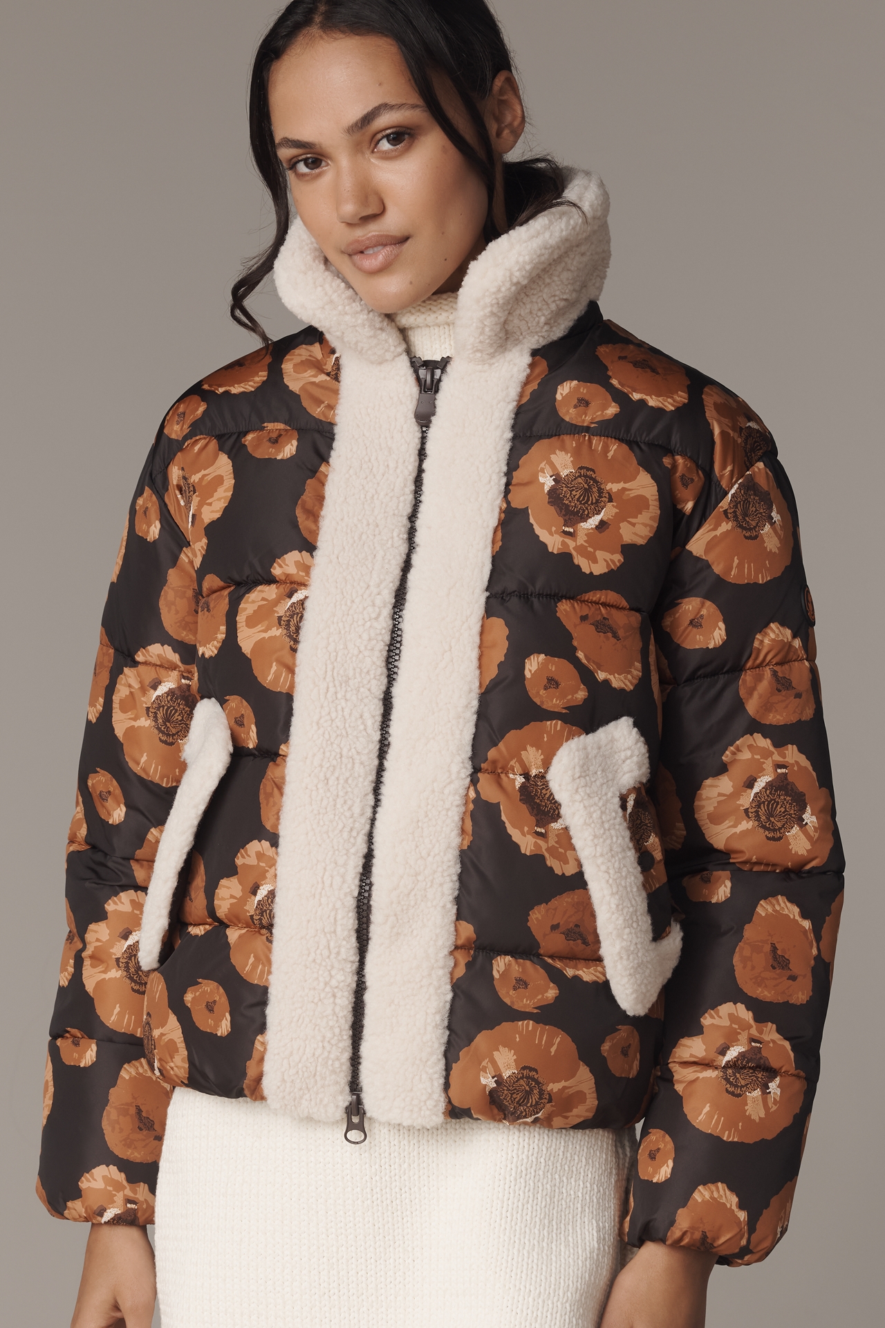Save The Duck Faux-Shearling Puffer Jacket