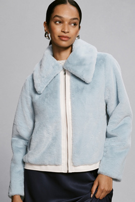 関税込み☆追跡あり☆送料込み☆Maeve Faux Fur Coat Anthropologie Maeve Faux Fur Coat Sz Large $198 Jacket Brown