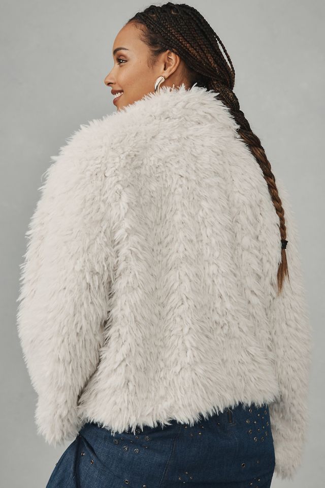 By Anthropologie Faux Fur Jacket #5