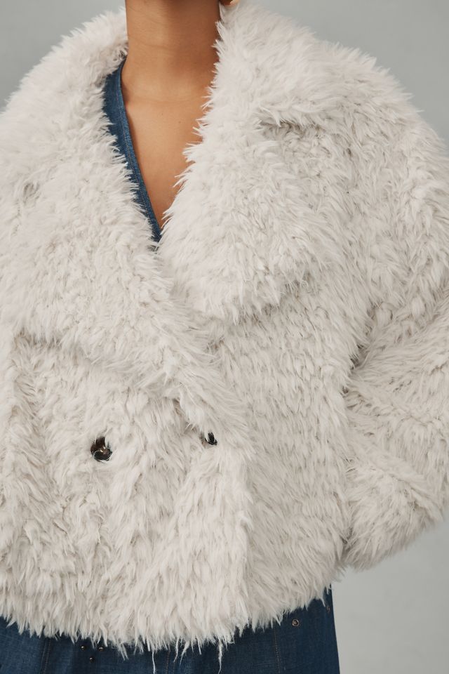 By Anthropologie Faux Fur Jacket #6