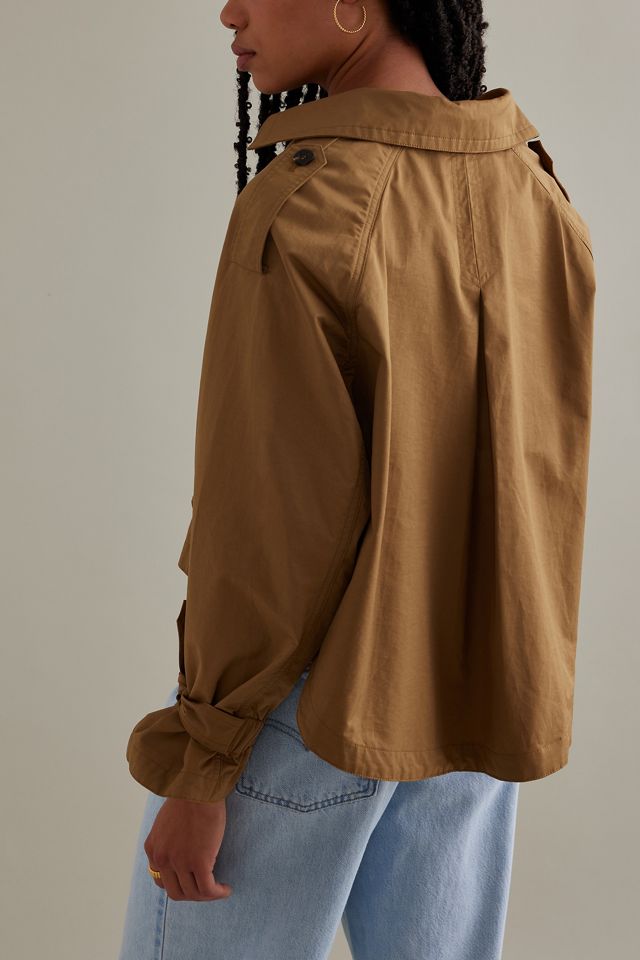 By Anthropologie Cropped Trench Jacket #10