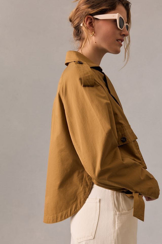 By Anthropologie Cropped Trench Jacket #2