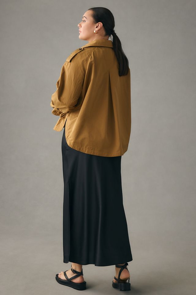 By Anthropologie Cropped Trench Jacket #12