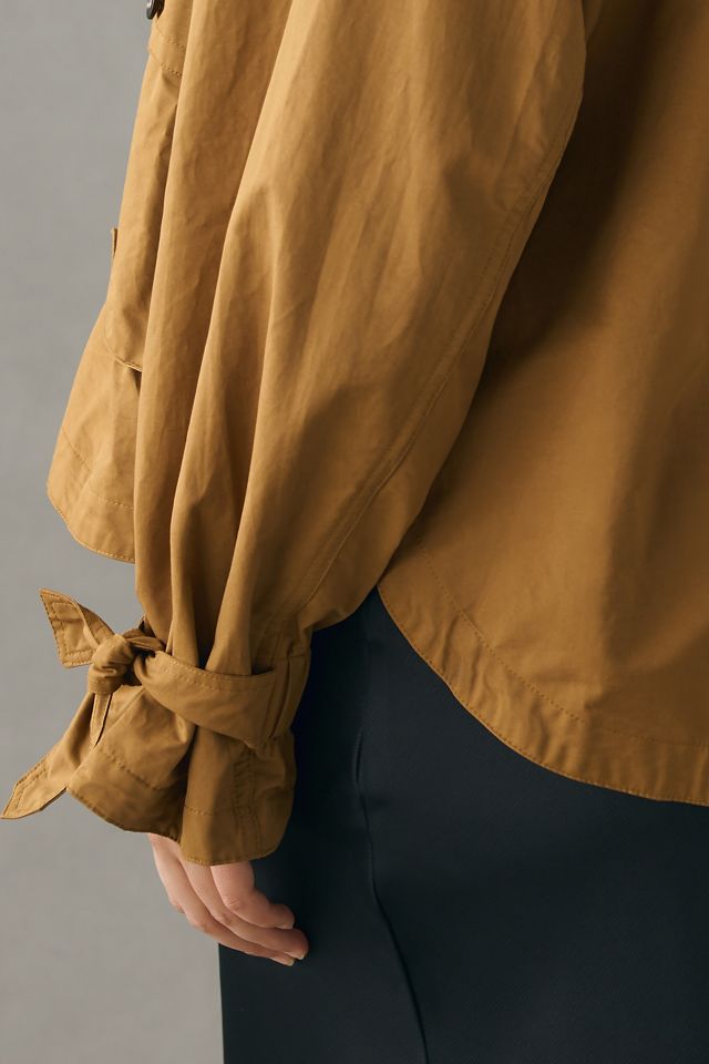 By Anthropologie Cropped Trench Jacket #14