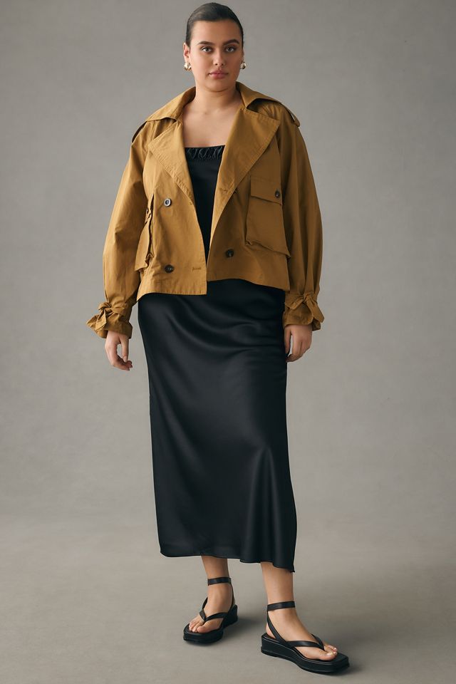 By Anthropologie Cropped Trench Jacket #11