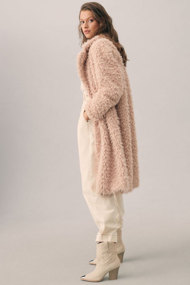 By Anthropologie Faux Fur Duster Jacket #2