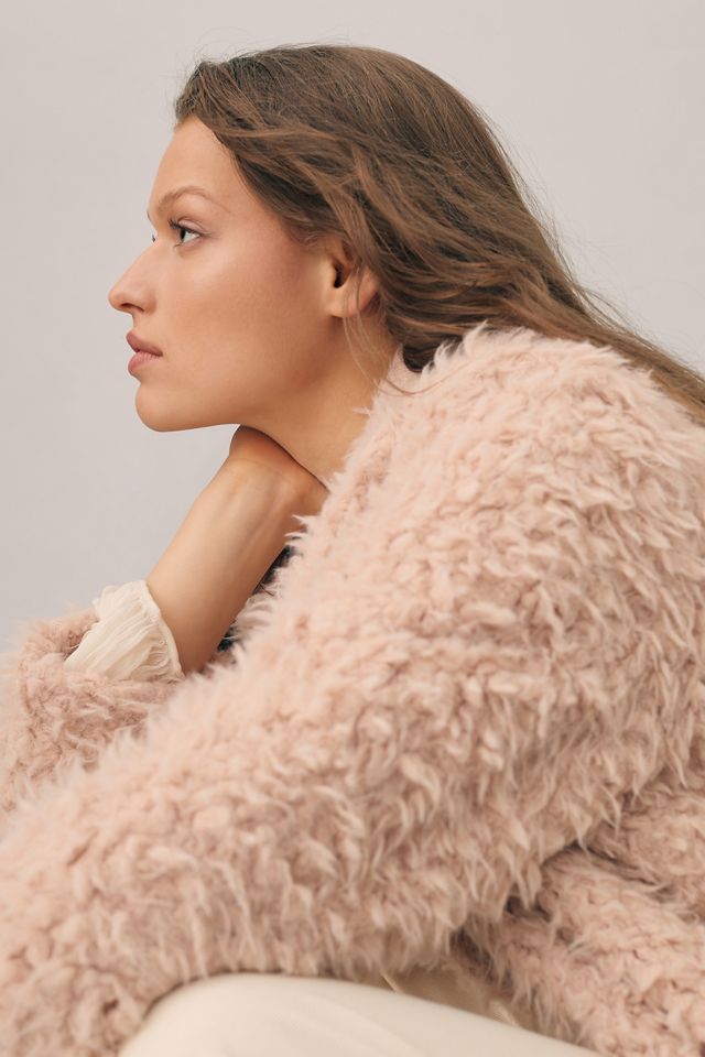 By Anthropologie Faux Fur Duster Jacket #4