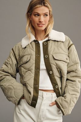 Anthropologie on sale Zoe Sherpa Jacket