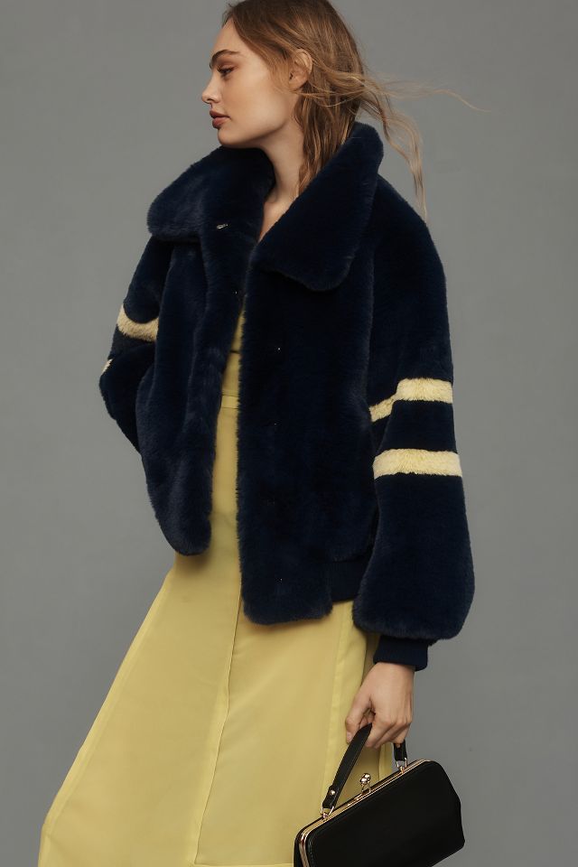 Anthropologie bristol 2024 faux fur jacket