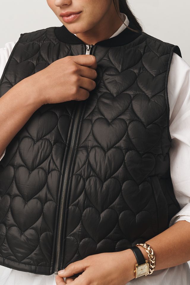 Maeve Heart Quilted Vest #3