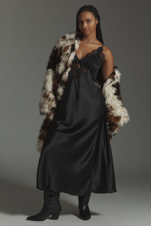 By Anthropologie Long Shaggy Coat #8