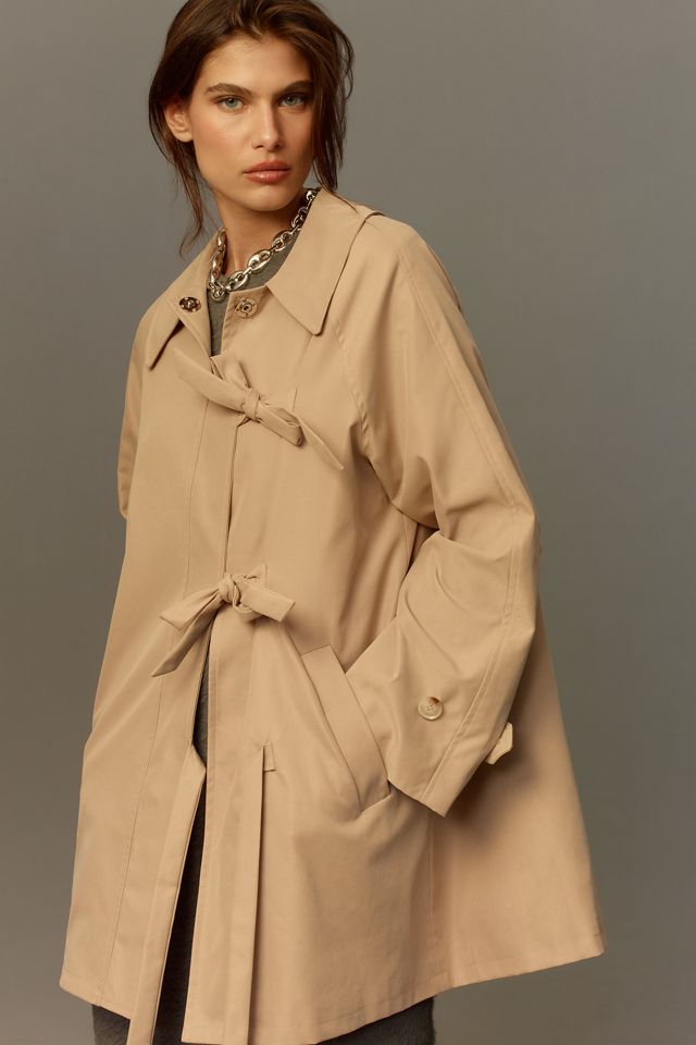 Maeve Bow Toggle Trench Coat #2