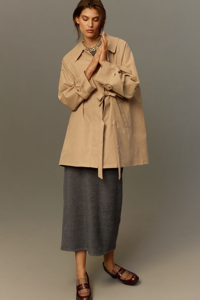 Maeve Bow Toggle Trench Coat #4