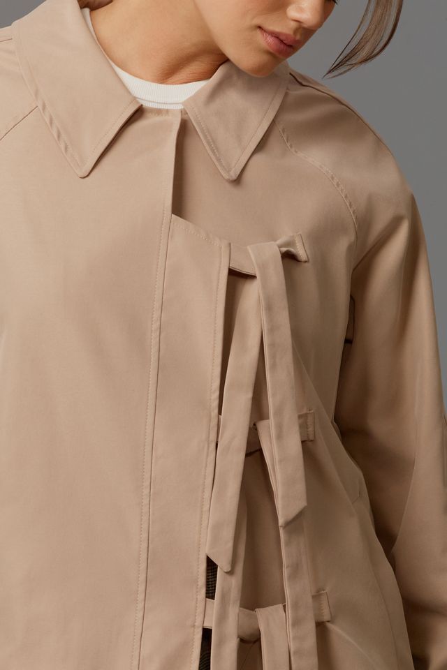 Maeve Bow Toggle Trench Coat #9