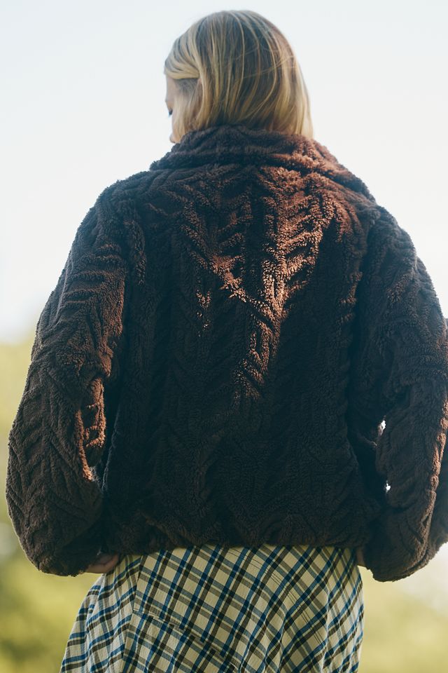 Pilcro Textured Faux-Fur Jacket #2