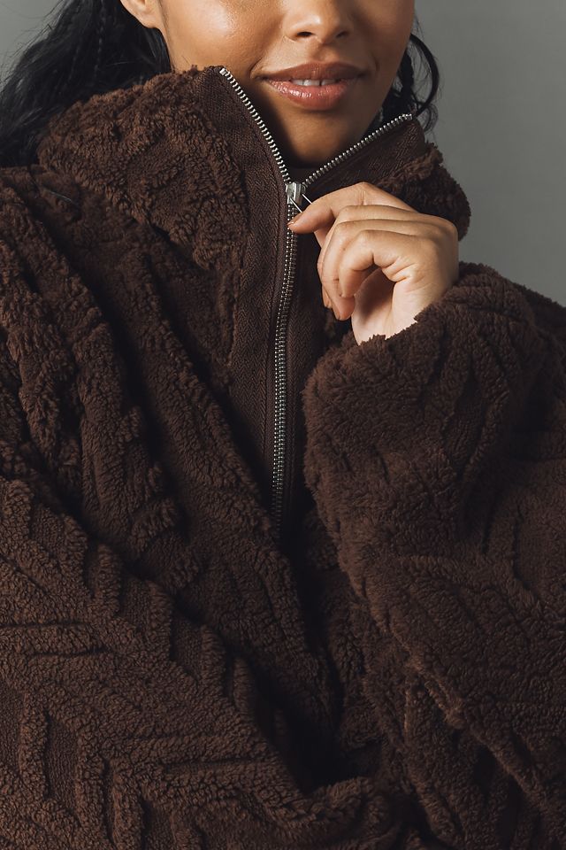 Pilcro Textured Faux Fur Jacket #4