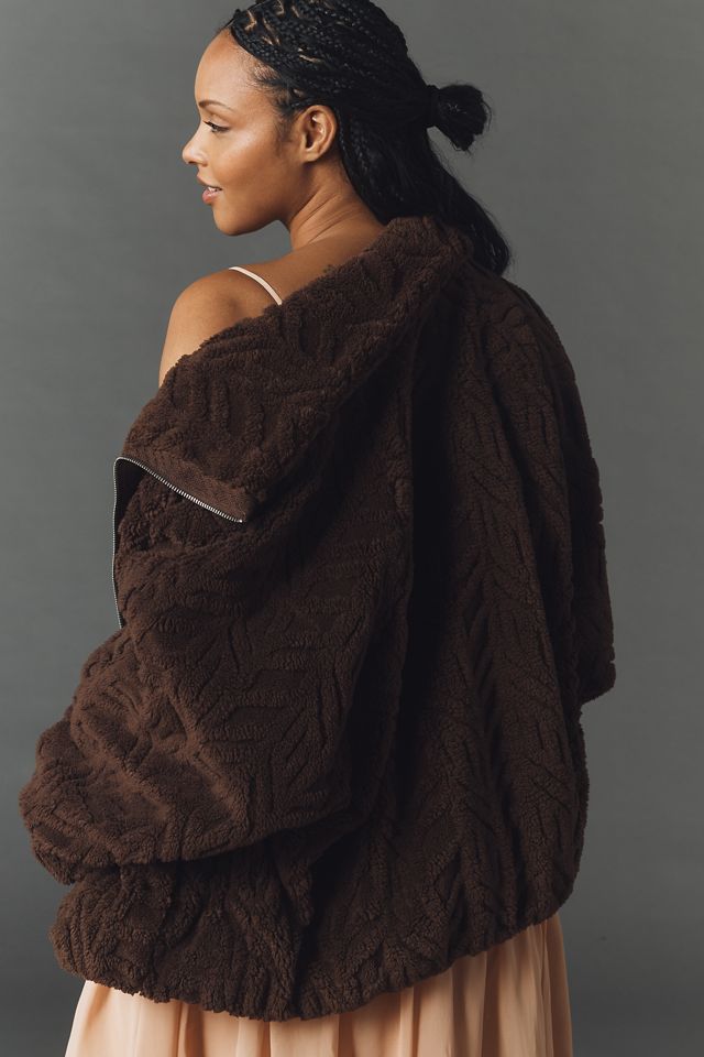 Pilcro Textured Faux Fur Jacket #5