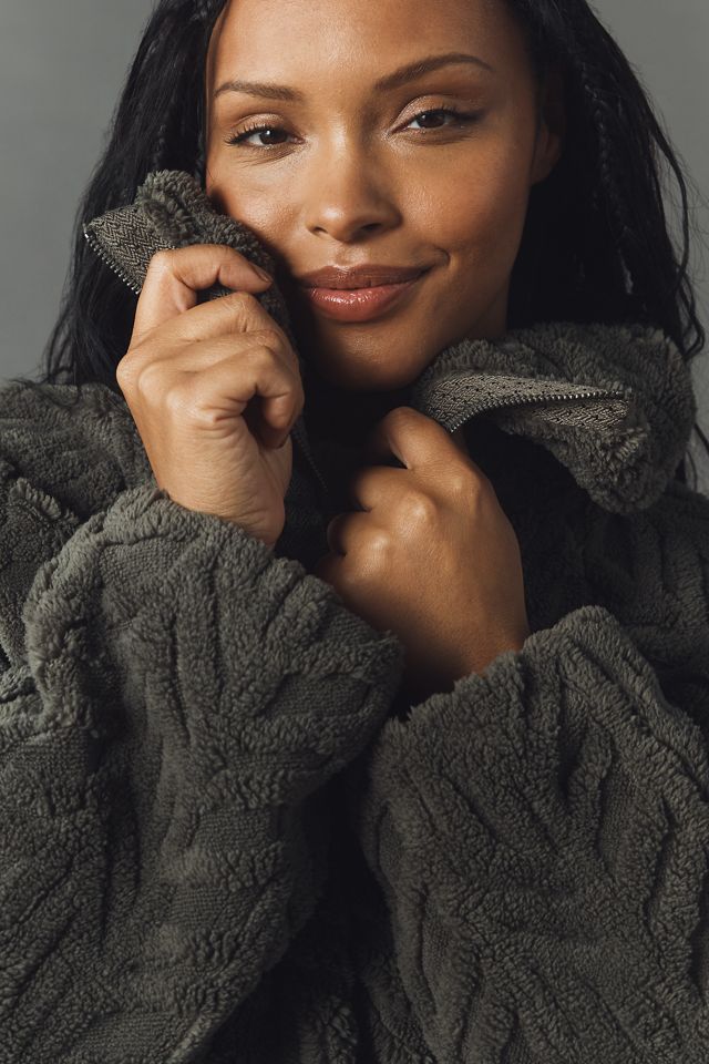 Pilcro Textured Faux Fur Jacket #4