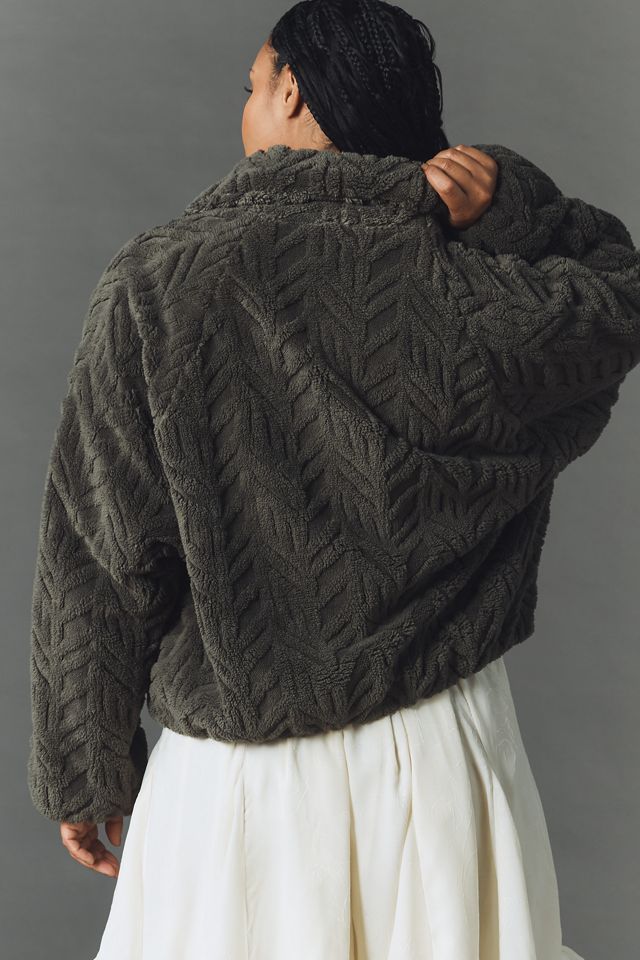 Pilcro Textured Faux Fur Jacket #5