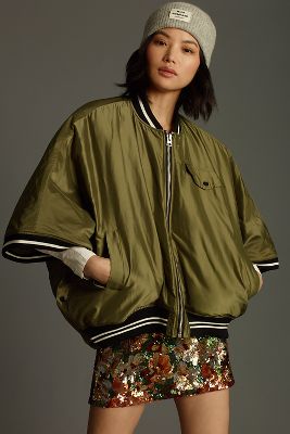 Manteau de sport matelassé en Green taille: S/M chez Anthropologie - Pilcro - Modalova