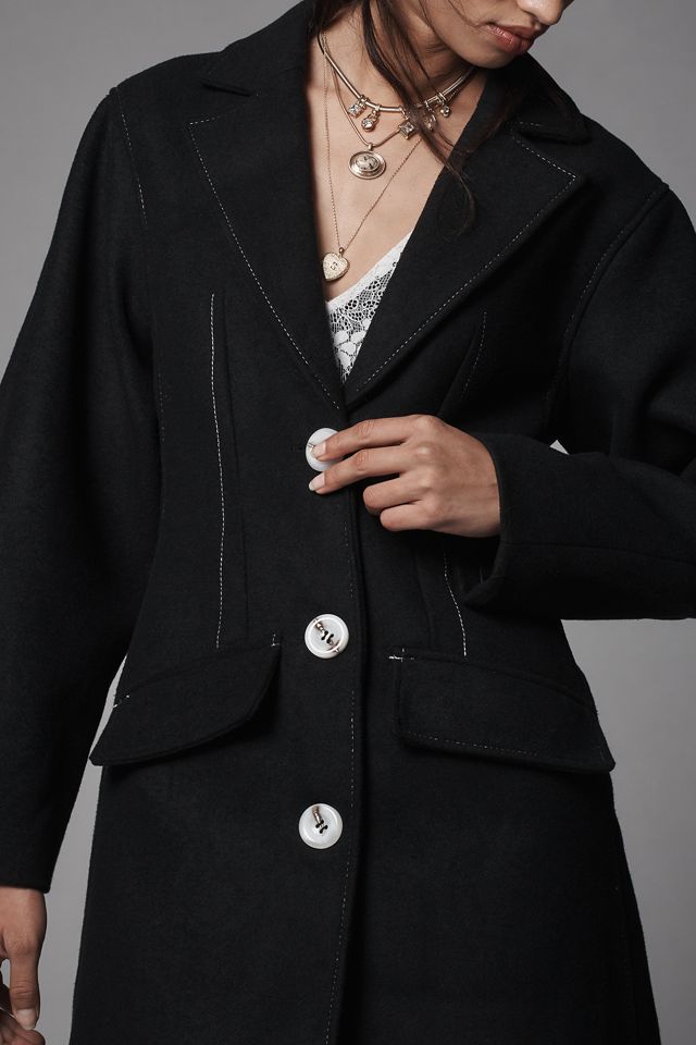 By Anthropologie Stitched Topcoat #2