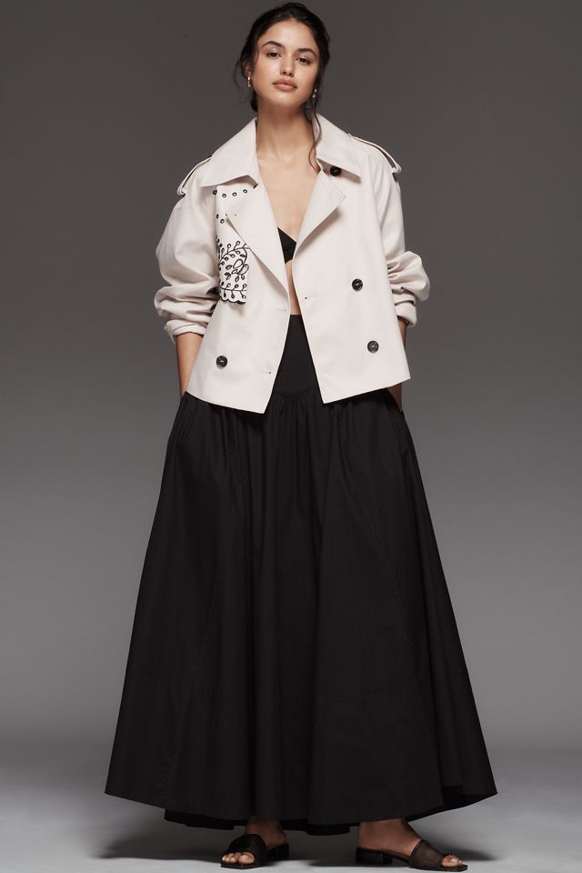 By Anthropologie Crop Trench Coat #2