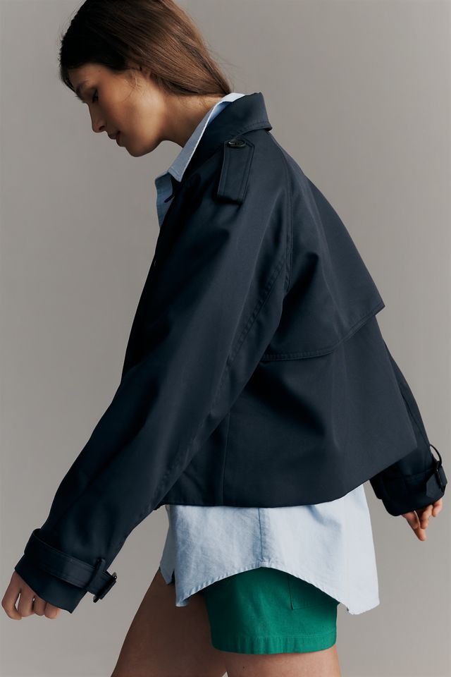 Maeve Crop Trench Coat #1