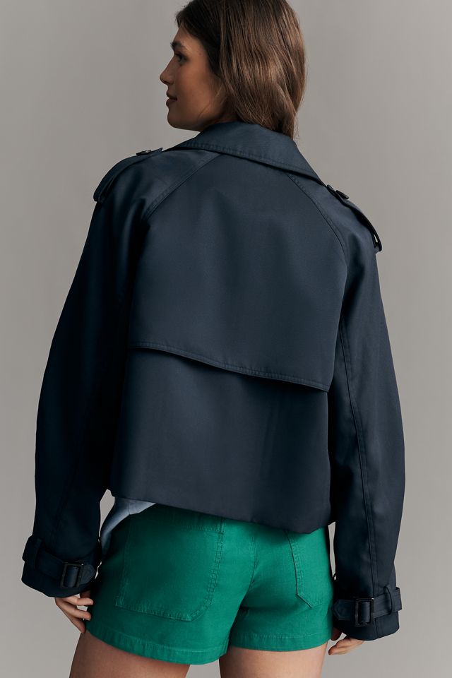 Maeve Crop Trench Coat #4